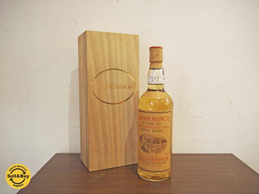 古酒 未開栓 グレンモーレンジ 10年 GLENMORANGIE 10YEARS OLD 旧表記 シングルモルト スコッチ ウィスキー 木箱入 750ml ★