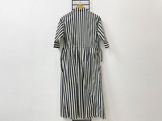 マリメッコ marimekko タサライタ ストライプ シャツワンピース Tasaraita Striped Shirt Dress 34サイズ Annika Rimala フィンランド 美品 ●