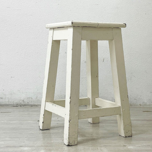 フェール トラヴァイユ Fer travail GOMENOL Wood stool H55.5 スツール シャビーシック インダストリアル C ●