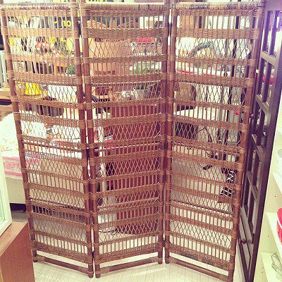 ☆ 70’S　Vintage Rattan Partition / 70年代 ビンテージ ラタンパーテーション