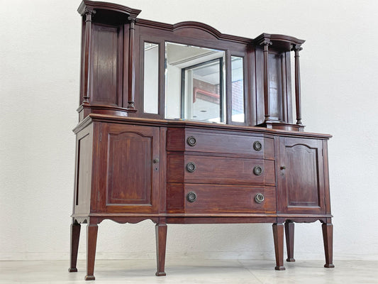 UKビンテージ ミラーバック サイドボード キャビネット Mirror back Sideboard cabinet イギリスビンテージ 英国 家具 〓