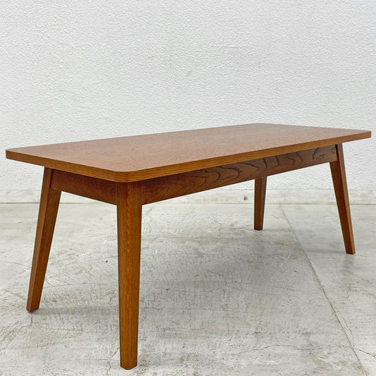 パシフィックファニチャーサービス P.F.S. ローテーブル DH TEA TABLE Sサイズ ナラ材 ダークブラウン 定価52,800円 美品 〓