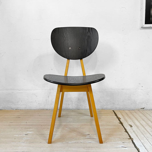 イデー IDEE ダイニングチェア DINING CHAIR ブラック 板座 食卓椅子 長大作 ジャパニーズモダン 廃番カラー 希少 ★