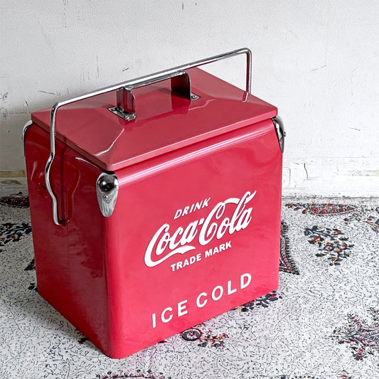 コカ・コーラ Coca-Cola ピクニックストレージ Picnic Storage クーラーボックス エンボスロゴ レッド 復刻品 ■