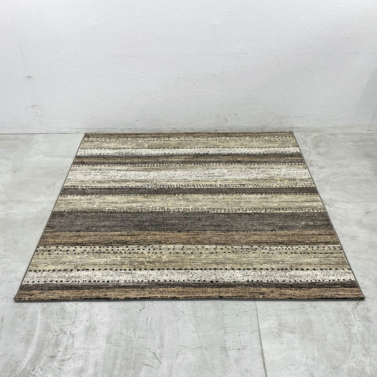 ディーパス DiPAS ゴンマ GOMMAベルギー製 ラグマット ウィルトン織 ブラウン 240x240cm 定価98,208円 美品 〓