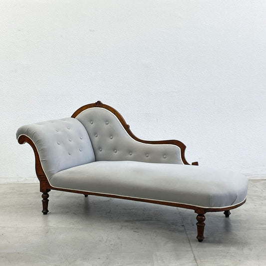 ロイズアンティークス Lloyd's Antiques イギリスビンテージ シェーズロング UKビンテージ Chaise Longue 長椅子 モケット生地 マホガニー材 〓