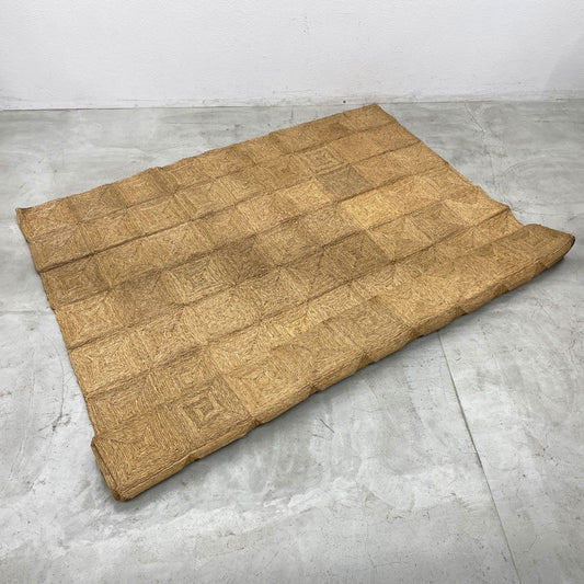 ナチュラルジュートラグ JUTE RUG ダイヤ模様 275x340cm 麻素材 天然 シンプルナチュラル  〓